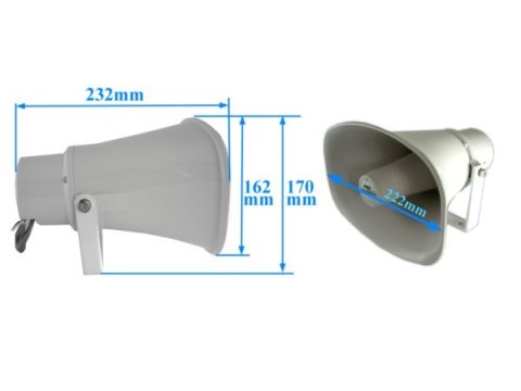 Głośnik tubowy MRS-02 15W 8ohm 100V