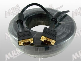 Kabel VGA 20m MRS-166 złocony z filtrem