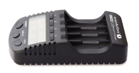 Ładowarka baterii PRO everActive NC-1000 wyświetla