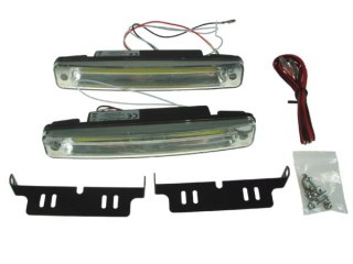 Lampy do jazdy dziennej COB 2x3W Homologacja