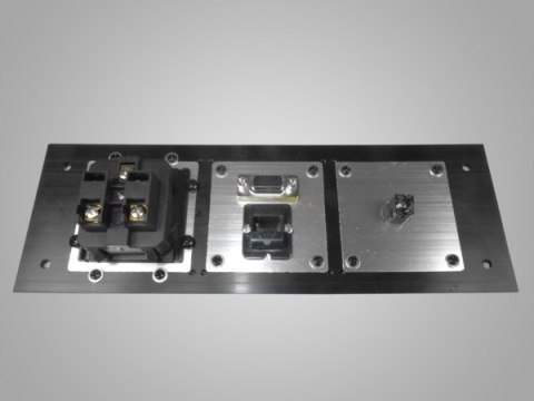 Media port Cova 1*230V 1*RJ45 1*VGA 1*mały jack