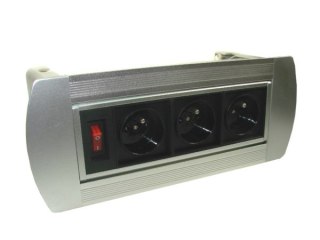 Media port Latis 3*230V z wyłącznikiem