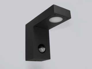 Oprawa elewacyjna LED Laia 7W WW czarna IP54 z czu