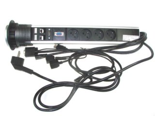Power port COLUMN 4*Gn zasila HDMI,USB VGA RJ45*2