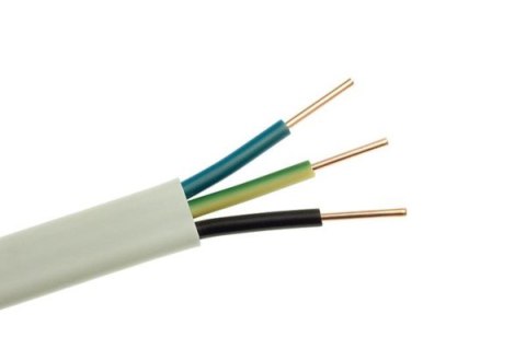 Przewód YDYp 3x1,0 biały