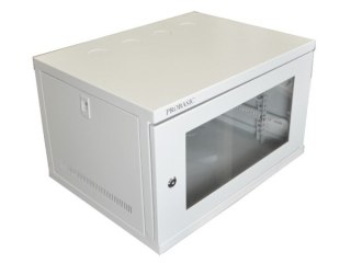 Szafa 19" wisząca ECO 6U 540x400 RAL7035 szkło