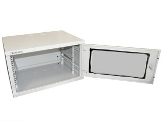 Szafa 19" wisząca ECO 6U 540x400 RAL7035 szkło