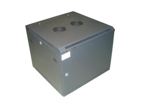 Szafa 19" wisząca PILO 9U 600x600 RAL9004 blacha