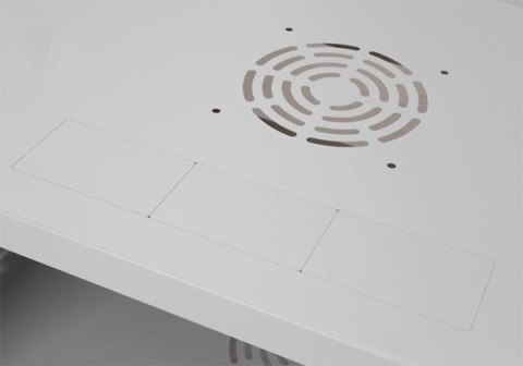 Szafa rack 19" 4U wisząca 450mm RAL7035 drzwi szk