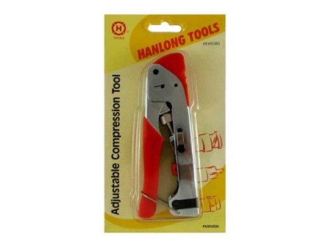 Zaciskacz HT-518G wtyki F, BNC, RCA kompresowane