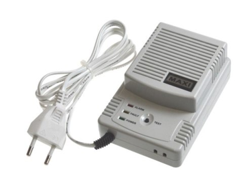 Detektor czujnik czadu zasilanie 230V MAXI PL