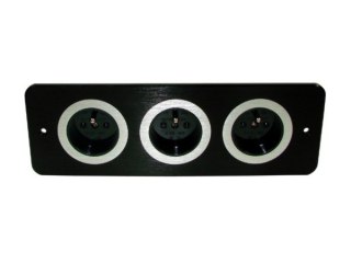 Media port Cova 3*230V czarny