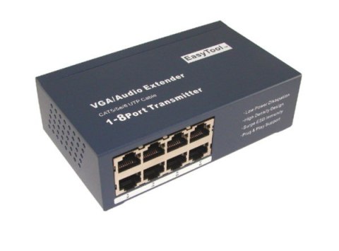 Nadajnik aktywny VGA po skrętce 8-kanałowy -