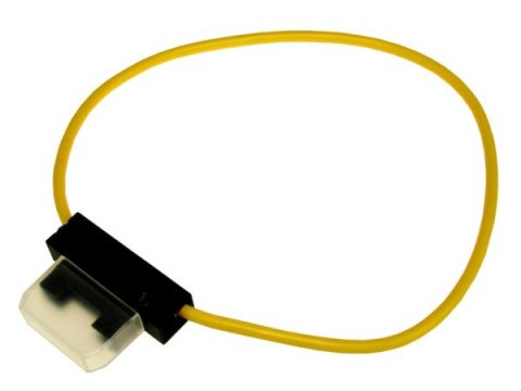 Oprawa bezpiecznika nożowego 1,5mm żółty op/100