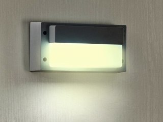 Oprawa elewacyjna LED Barr 9W WW szara