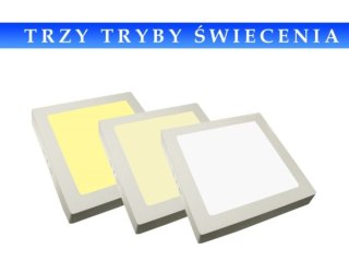 Panel led Rektus 12W 230V WW+DW+CW dimmable+pilot