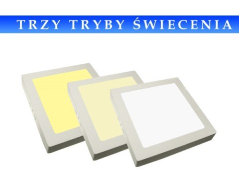 Panel led Rektus 12W 230V WW+DW+CW dimmable+pilot