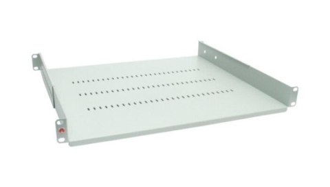 Półka regulowana 19" 1U głębokość 450mm popielata