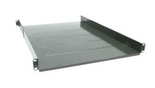 Półka regulowana 19" 1U głębokość 650mm grafitowa