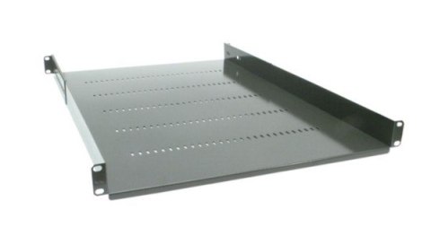 Półka regulowana 19" 1U głębokość 650mm grafitowa