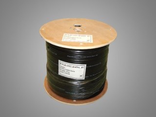 Przewód FTP6 drut Cu UV czarny 305m MAXCABLE