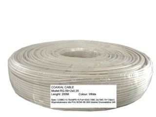 Przewód RG59+2x0,35