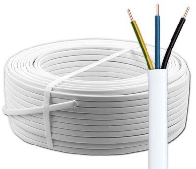 Przewód YDYp 3x2,5 biały