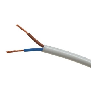 Przewód mieszkaniowy OMY 2x1,0 300V biały