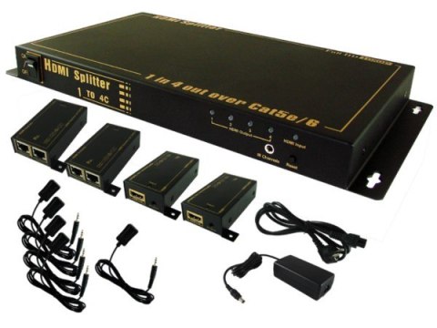 Rozgałęźnik HDMI 1x4 po skrętce