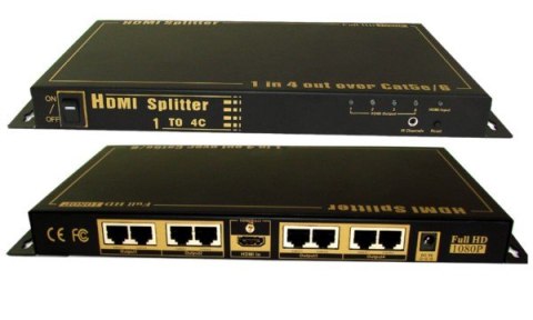 Rozgałęźnik HDMI 1x4 po skrętce