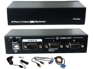Rozgałęźnik VGA 1 input/2 output