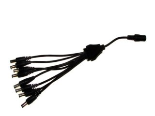 Rozgałęźnik zasilania DC 1gn./8wt. 2,5/5,5 25cm