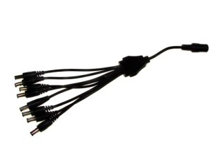 Rozgałęźnik zasilania DC 1gn./8wt. 2,5/5,5 25cm