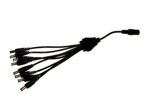 Rozgałęźnik zasilania DC 1gn./8wt. 2,5/5,5 25cm