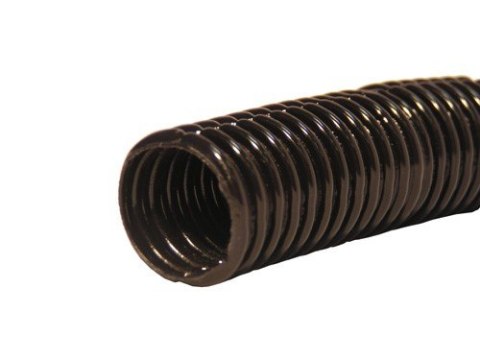 Rura karbowana czarna 22/18