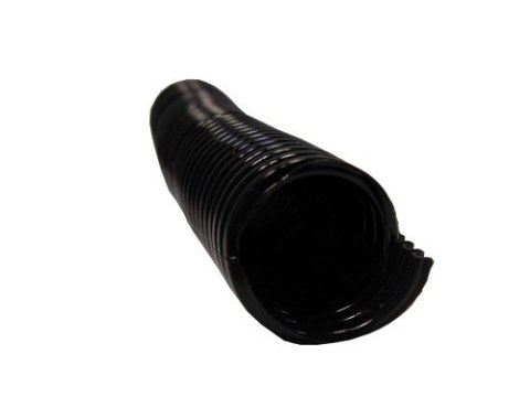 Rura karbowana czarna 28/23 przecięta