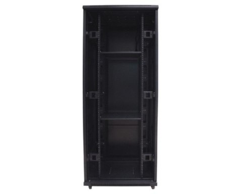 Szafa 19" stojąca 42U 800x1000 BETA RAL9004 szkło