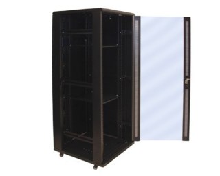 Szafa 19" stojąca 42U 800x800 BETA RAL9004 szkło