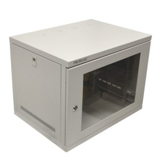 Szafa 19" wisząca ECO 8U 540x400 RAL7035 szkło