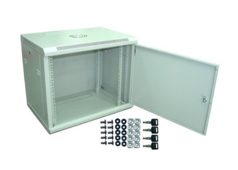 Szafa 19" wisząca PILO 9U 600x450 RAL7035 blacha