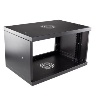 Szafa rack 19" 6U wisząca 525x350 RAL9004 drzwi s