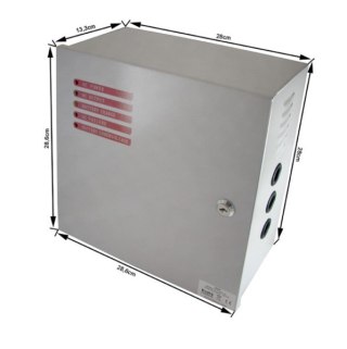 Zasilacz CCTV back up z kontrolą skrzynka 12V/10A-