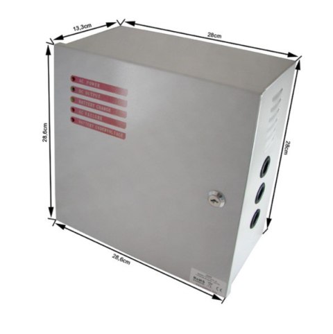 Zasilacz CCTV back up z kontrolą skrzynka 12V/10A-