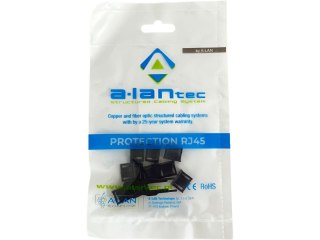 Blokada gniazda USB przed nieautoryzowanym wpięciem, kolor czarny (opakowanie 10 szt. + klucz) ALANTEC