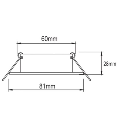 Downlight LED Tilly 50W regulowany 3000K kąt 38