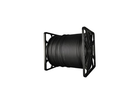Kabel światłowodowy OS2 abonencki FTTx okrągły SM 2J 9/125 G657A LSOH czarny, całkowicie dielektryczny, 1000m ALANTEC