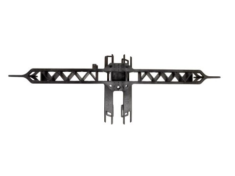 Mufo-przełącznica światłowodowa słupowo-ścienna, płaska, 96 spawów, IP67 w zestawie zintegrowany stelaż zapasu kabla ALANTEC