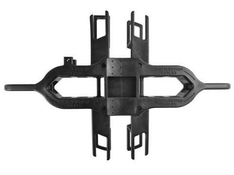 Mufo-przełącznica światłowodowa słupowo-ścienna, płaska, przelotowa, 48 spawów, IP67 w zestawie zintegrowany stelaż zapasu kabla