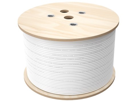 Multi-kabel Q-LANTEC Multimedia 2 x U/UTP kat.5E + 2 x RG6 + 2 x FO G657A1, LSOH, szary 500m