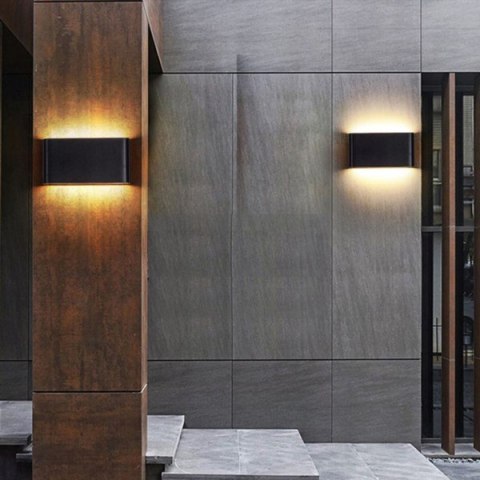 Oprawa elewacyjna LED Flow 2*9w 4000K RAL6005